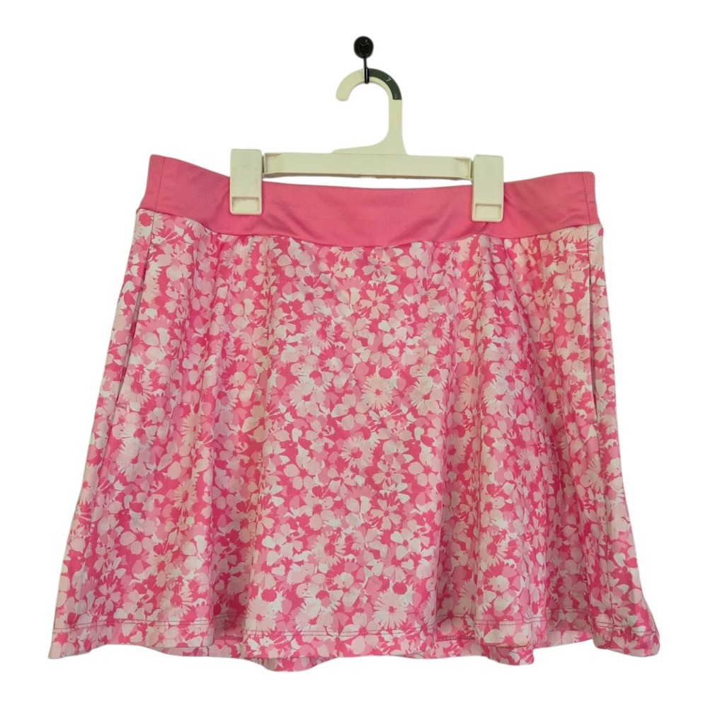 Grand Slam Performance Skort L Pink Floral Tennis Golf Skirt Built In Shorts
